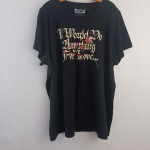 Torrid Meatloaf Classic Fit Cotton Crew neck shott slerve black  Tee size 6X